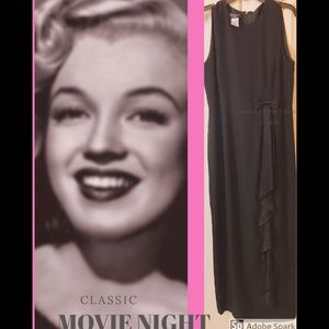 Black evening gown EVAN PICONE Vintage Hollywood